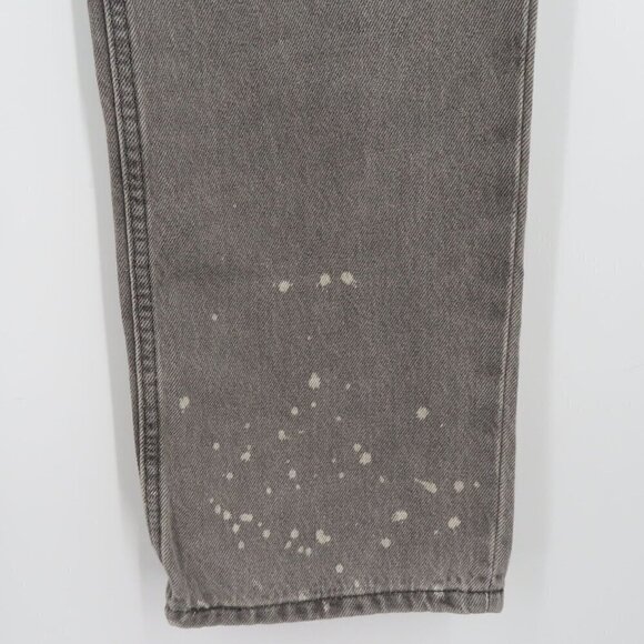 Levis Womens 27 Low Pro Straight Leg Mid Rise Gray Bleached Denim Jeans NEW - Picture 5 of 12